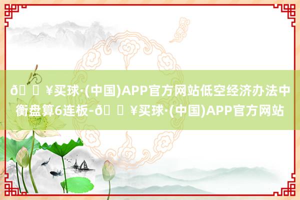 🔥买球·(中国)APP官方网站低空经济办法中衡盘算6连板-🔥买球·(中国)APP官方网站