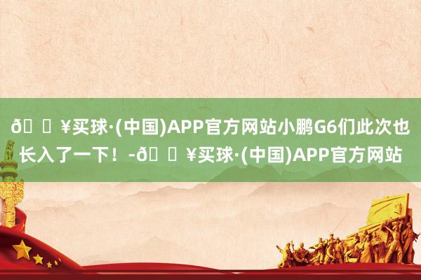 🔥买球·(中国)APP官方网站小鹏G6们此次也长入了一下！-🔥买球·(中国)APP官方网站