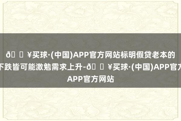 🔥买球·(中国)APP官方网站标明假贷老本的任何下跌皆可能激勉需求上升-🔥买球·(中国)APP官方网站