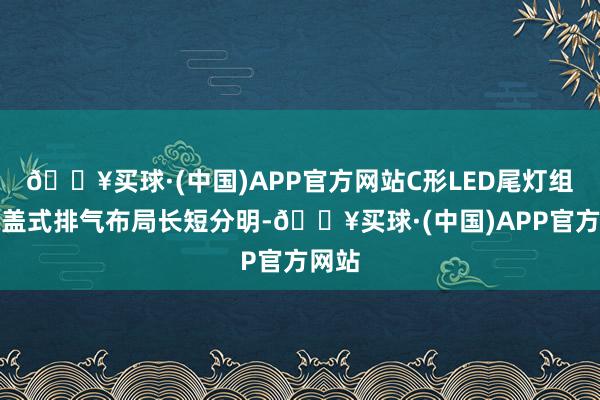 🔥买球·(中国)APP官方网站C形LED尾灯组与掩盖式排气布局长短分明-🔥买球·(中国)APP官方网站