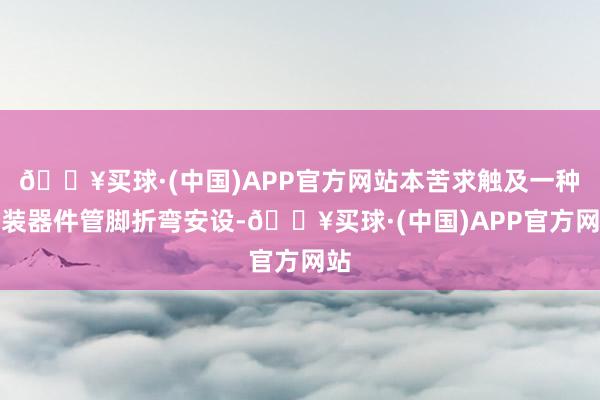 🔥买球·(中国)APP官方网站本苦求触及一种封装器件管脚折弯安设-🔥买球·(中国)APP官方网站