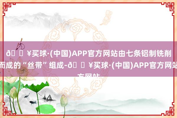 🔥买球·(中国)APP官方网站由七条铝制铣削而成的“丝带”组成-🔥买球·(中国)APP官方网站