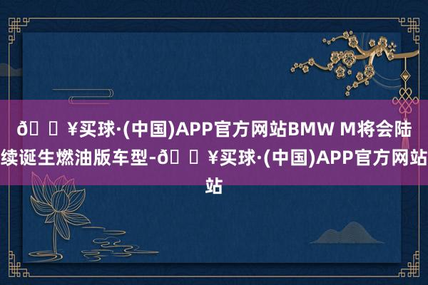 🔥买球·(中国)APP官方网站BMW M将会陆续诞生燃油版车型-🔥买球·(中国)APP官方网站