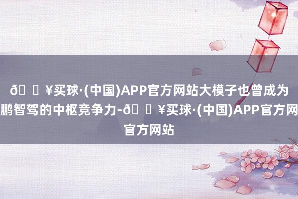 🔥买球·(中国)APP官方网站大模子也曾成为小鹏智驾的中枢竞争力-🔥买球·(中国)APP官方网站