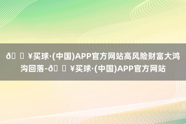 🔥买球·(中国)APP官方网站高风险财富大鸿沟回落-🔥买球·(中国)APP官方网站