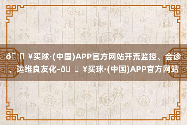 🔥买球·(中国)APP官方网站开荒监控、会诊、运维良友化-🔥买球·(中国)APP官方网站